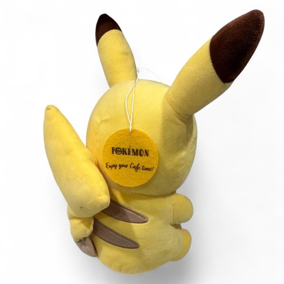 Rare Bandai Pokémon Pikachu Plush – Café Art Edition by Banpresto (12”) - Picture 5 of 6
